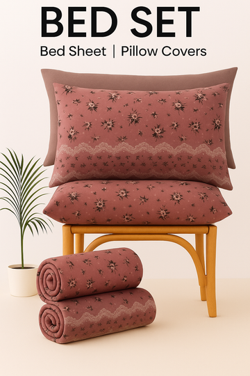 Classic Rosewood Export Quality Bed Sheet