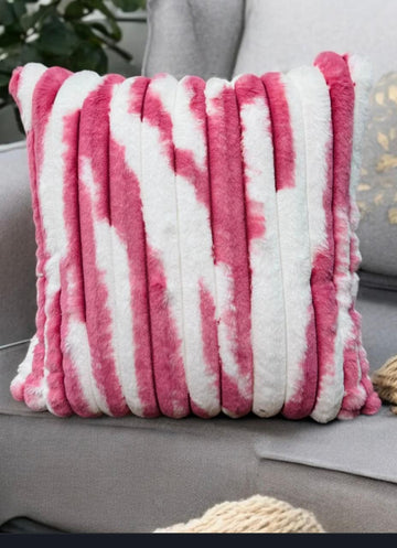 Fur Zebra Style Cushion Cover