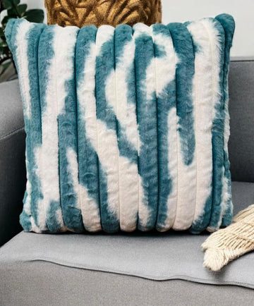 Fur Zebra Style Cushions Cover