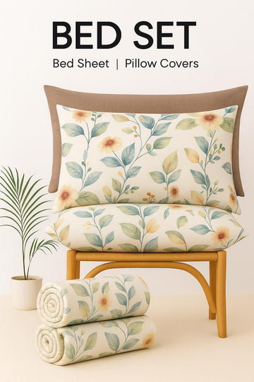 Export Quality Botanical Bliss Bed Set