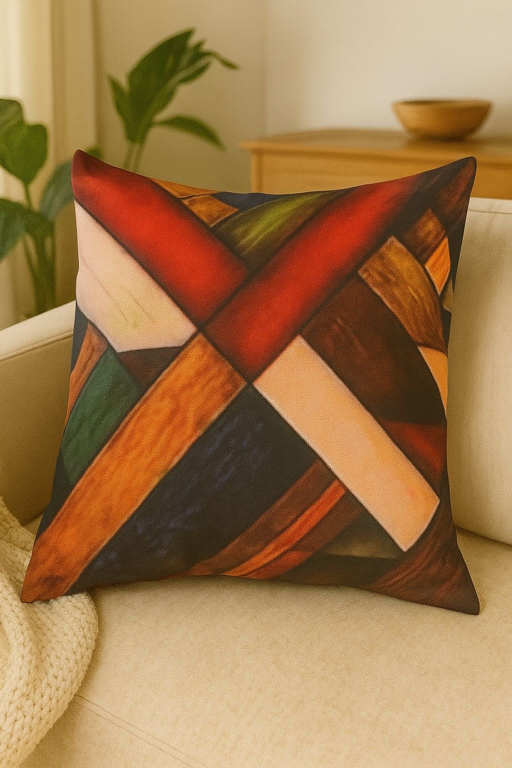Artistic Cross Cushion Cover
