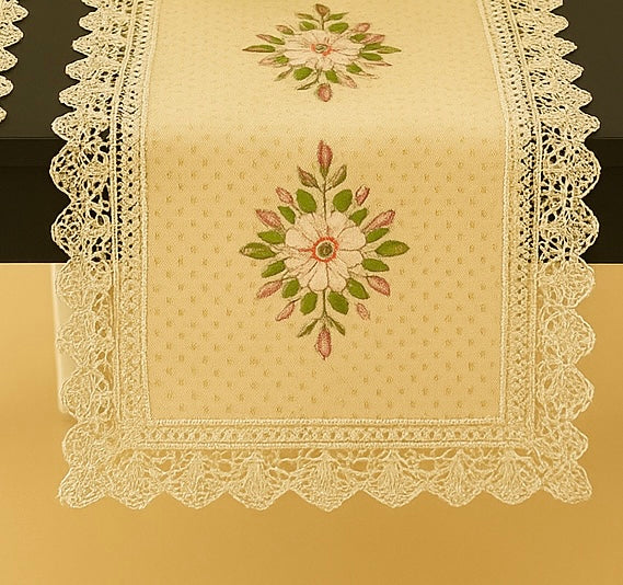 3-Piece Elegant Ribbon Table Runner Set