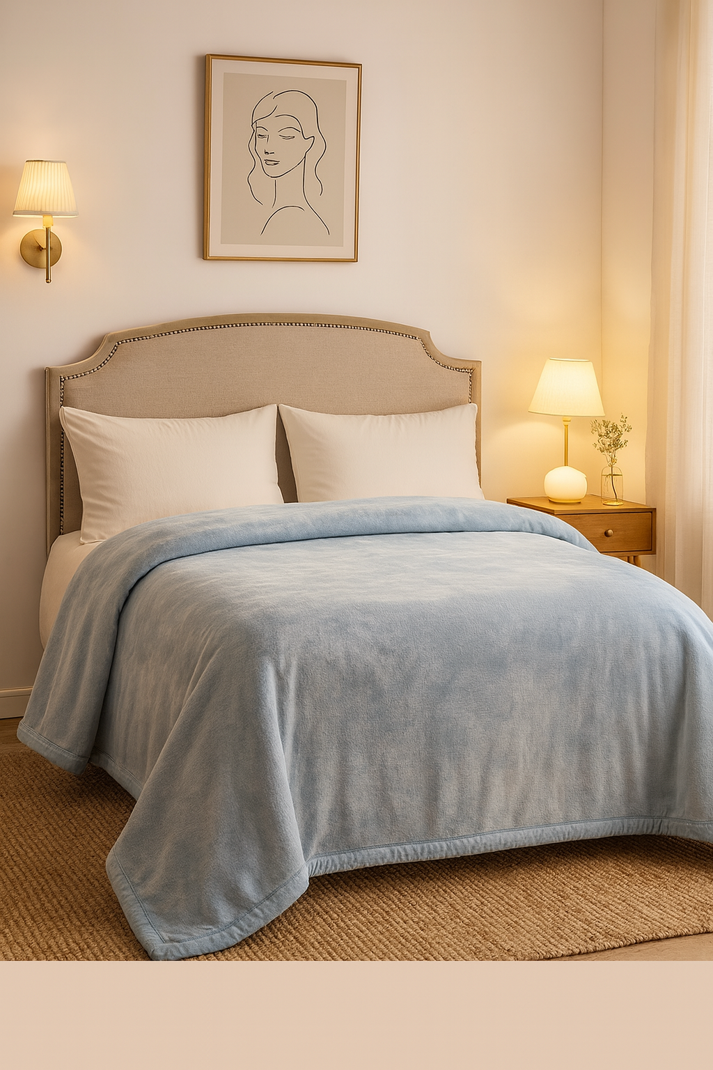 🌸 Dual-Sided Luxury Blanket – King Size