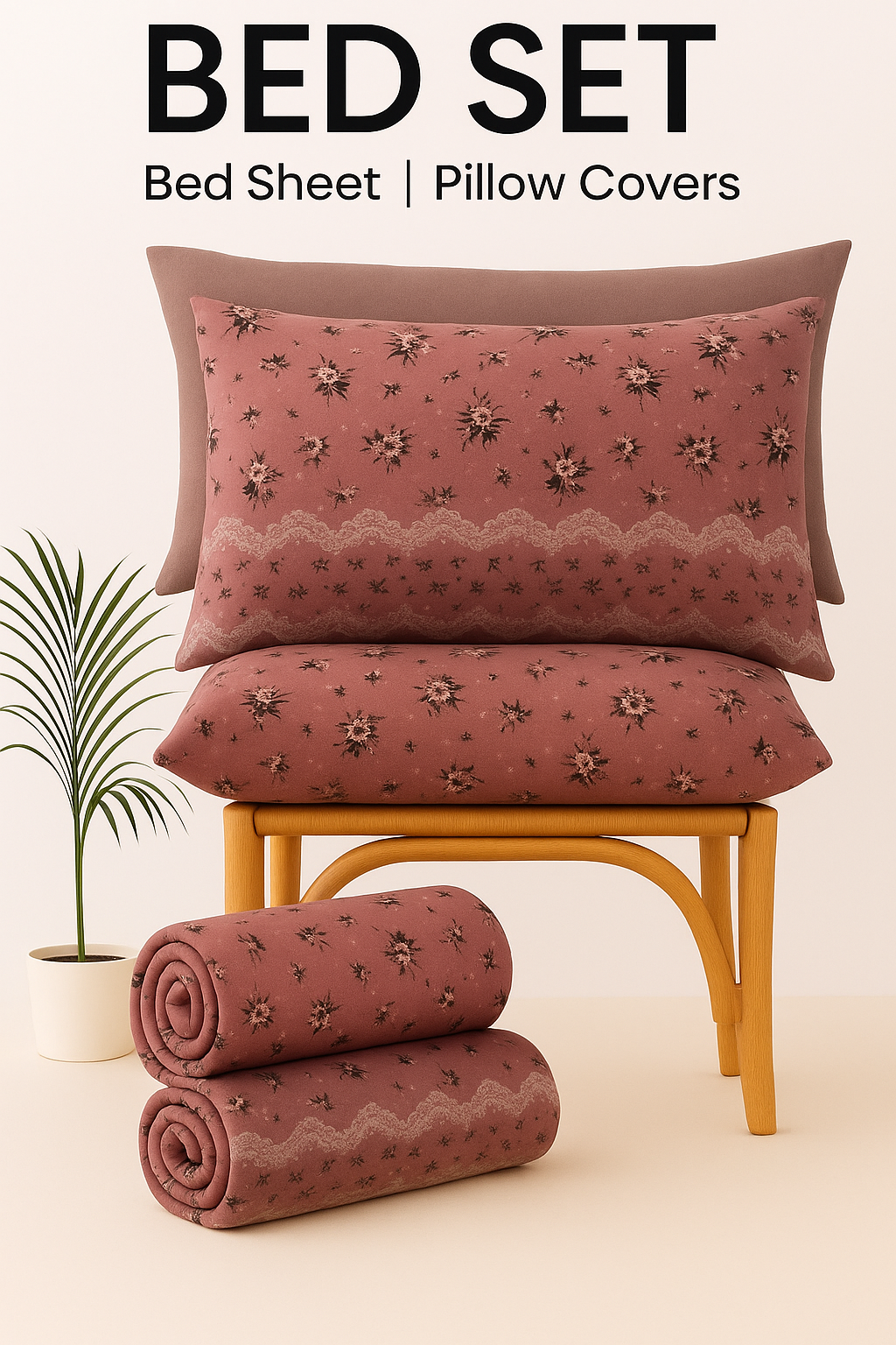 Classic Rosewood Export Quality Bed Sheet