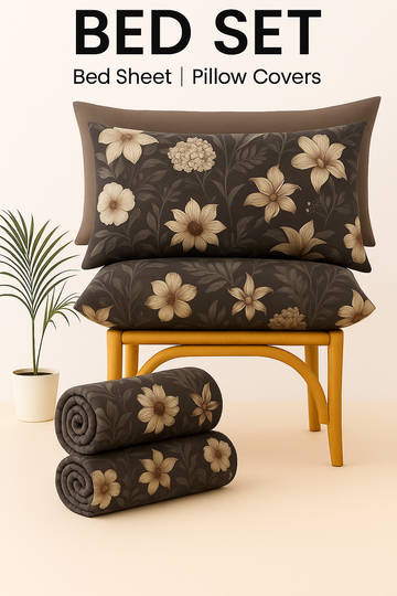 Export Quality Floral Elegance Bed Set