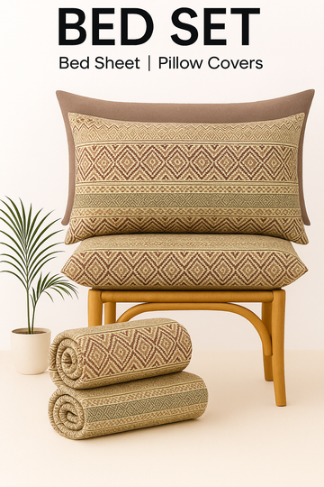 Export Quality Geometric Bed Set