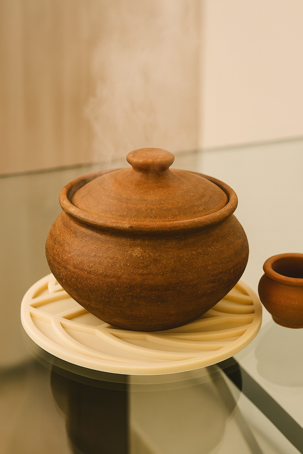 Heat-Resistant Silicone Pot Mat – 8x8 Inch Round Trivet (Anti-Slip & Durable)