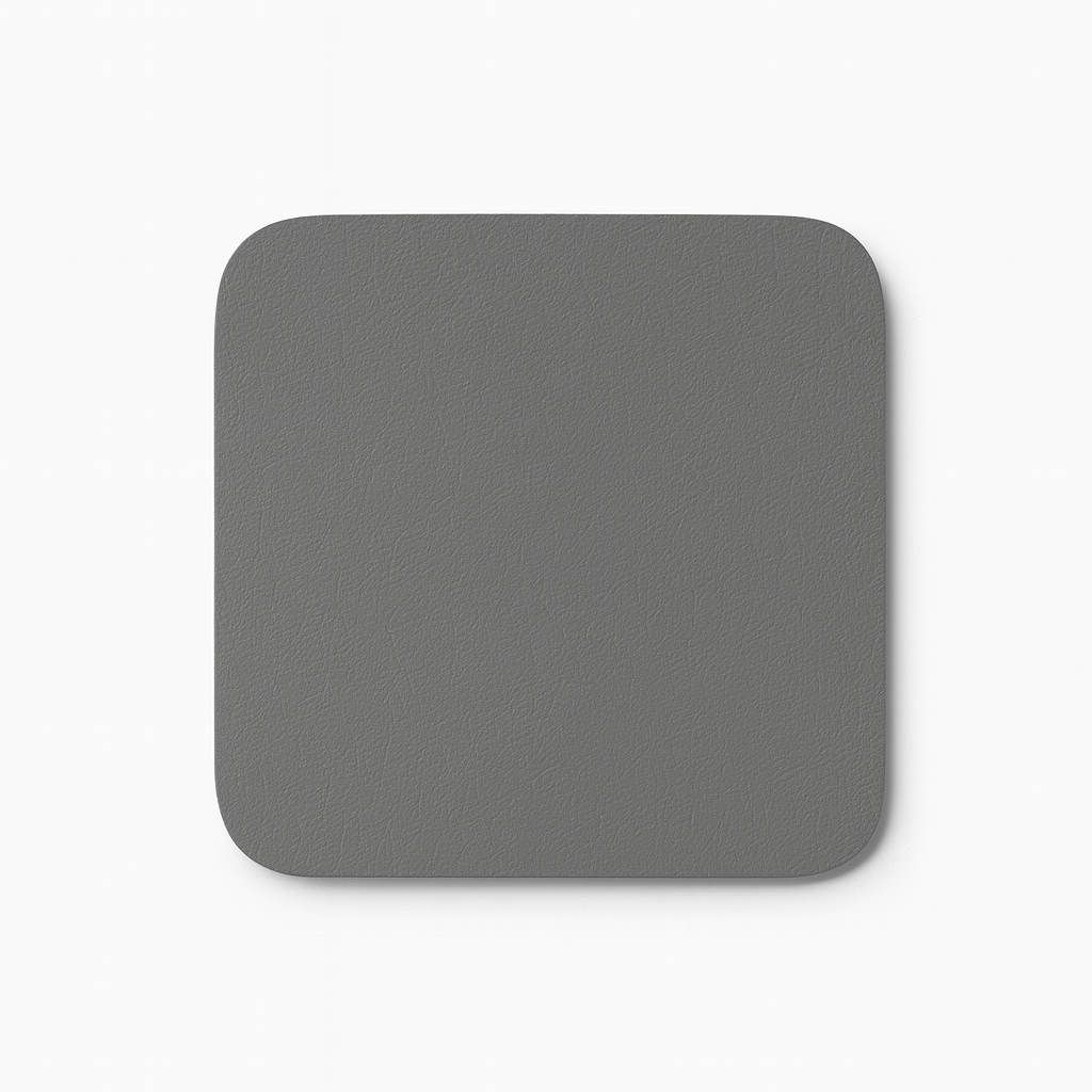 Modern Leather  Coaster Set with Non-Slip Surface – 6 Pieces
