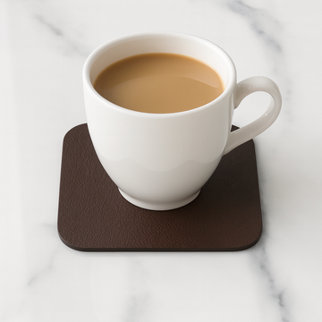 Luxury Leather Table Coasters (Set of 6) – Heat & Water Resistant