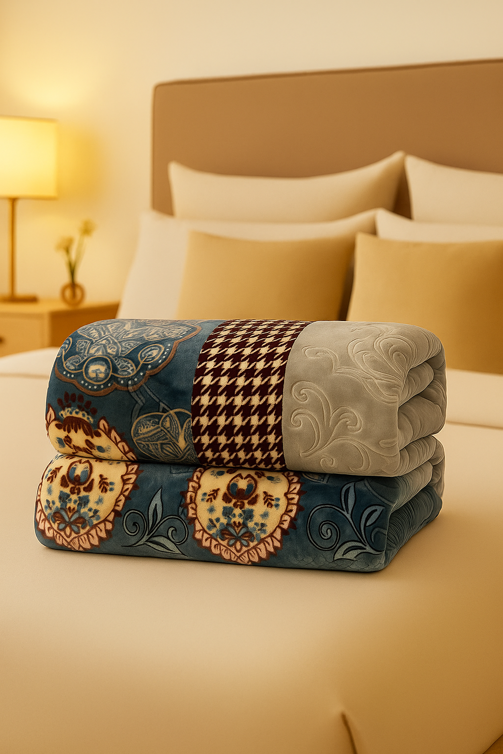 Lilly Cloudy Embossed Blanket – King Size