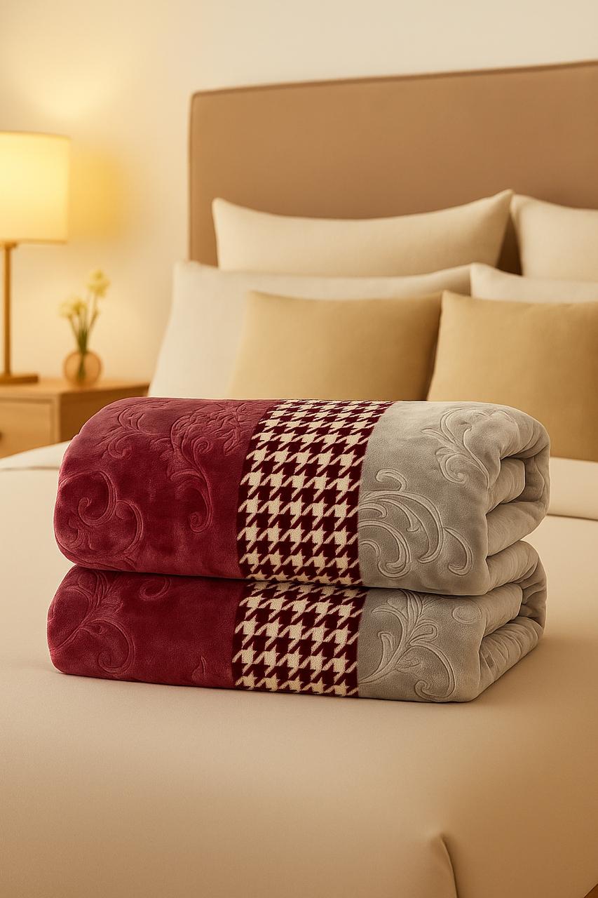 Lilly Cloudy Embossed Blanket – King Size