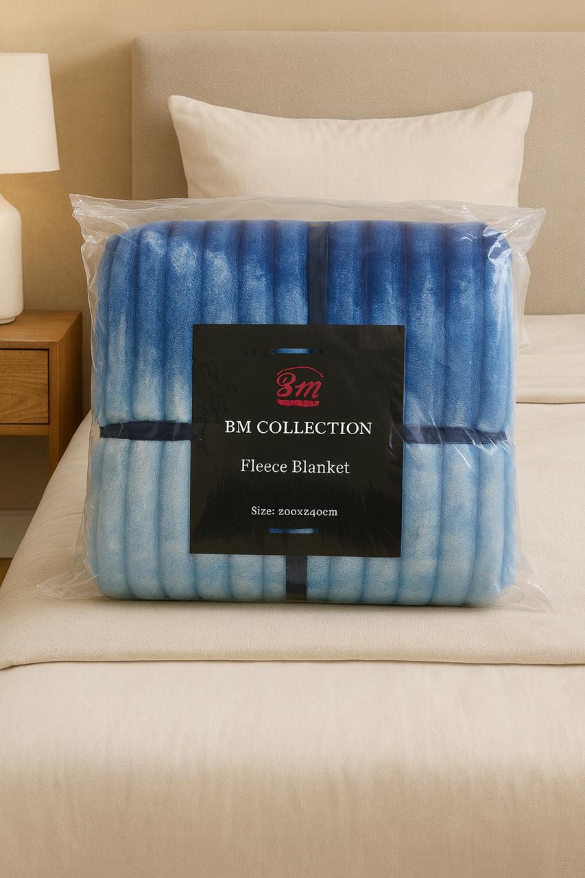 Royal Wave King Size Fleece Blanket – Ultra Soft, Warm & Luxurious Comfort