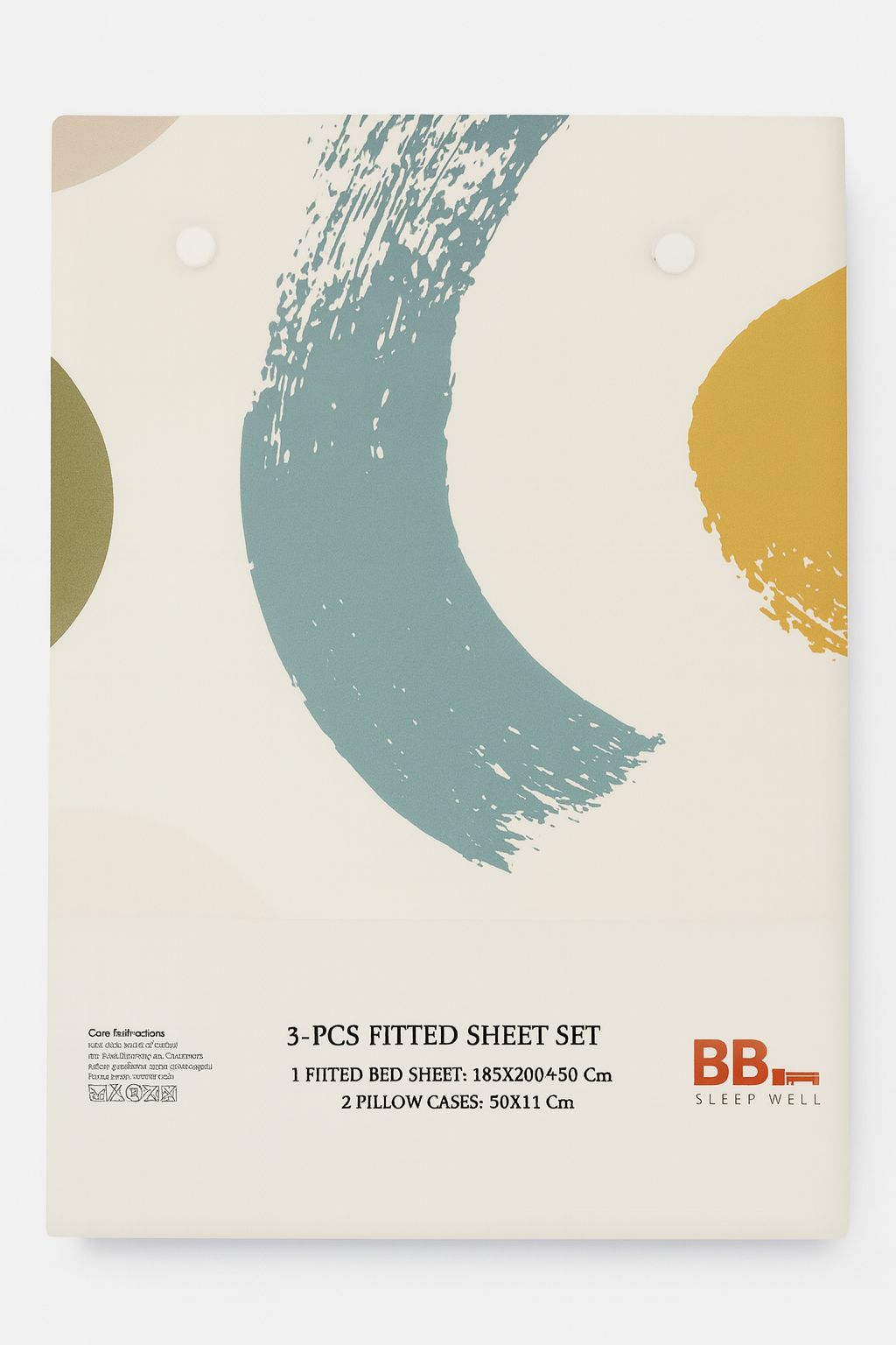 Feather Gold – Premium 3-Piece Fitted Bedsheet Set King Size