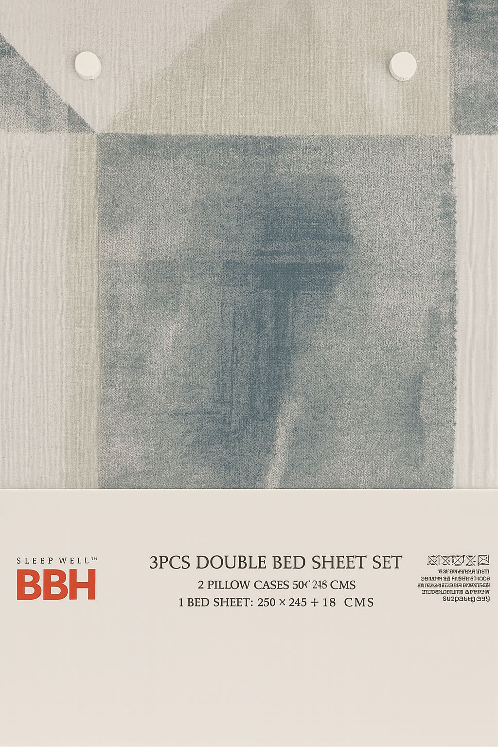 Urban Grey Black Geometric Bed Sheet